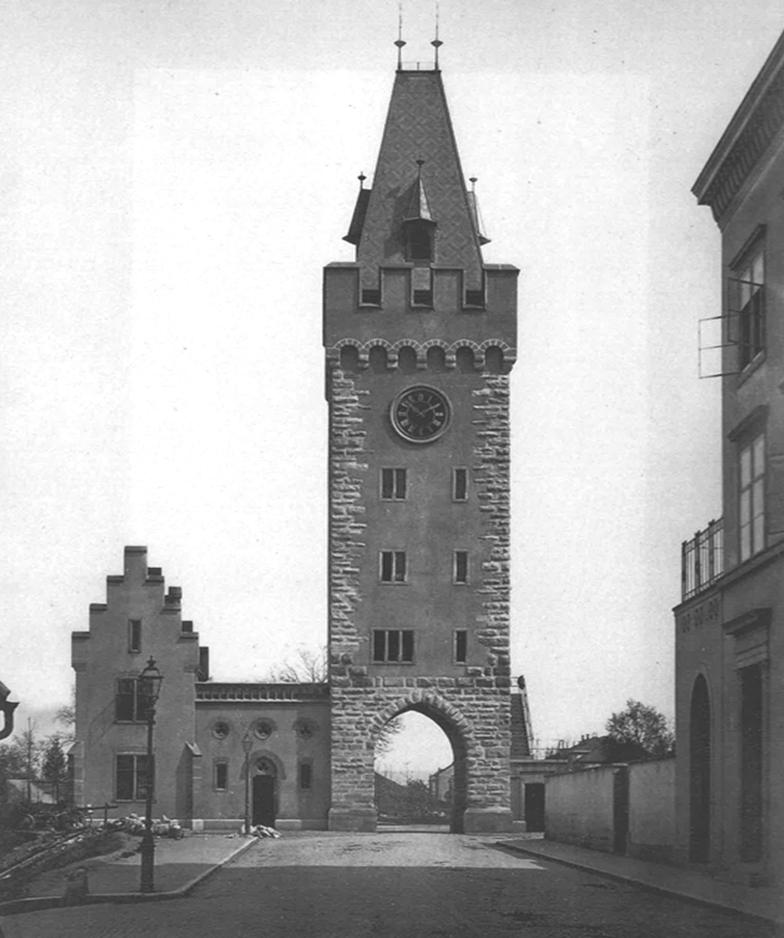 Das St. Alban-Tor von 1871 bis 1977 Archivfoto des St. Alban-Tors