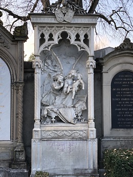 Grabmal auf Wolfgottesacker - Grabmal der dreijährigen Helen Rosine La Roche, 1879